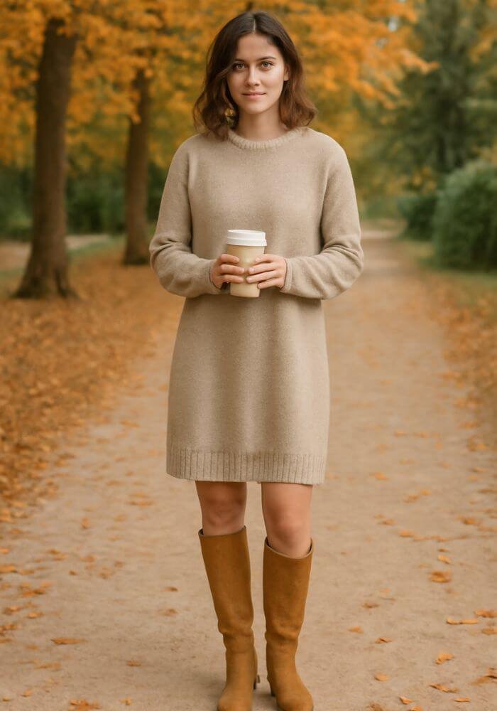 Casual Sweater Dress